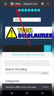 Offline webpage