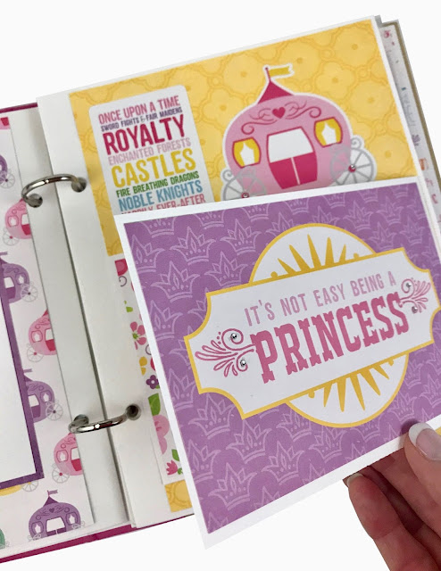 Princess Fairy Tale Scrapbook Album page