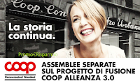 Logo Assemblee progetto fusione '' Coop Alleanza 3.0 '': ricevi buoni spesa e punti SocioCoop