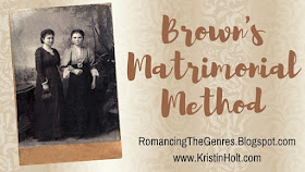 https://romancingthegenres.blogspot.com/2016/06/browns-matrimonial-method.html