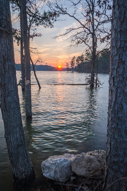 Broken Bow Lake Sunset