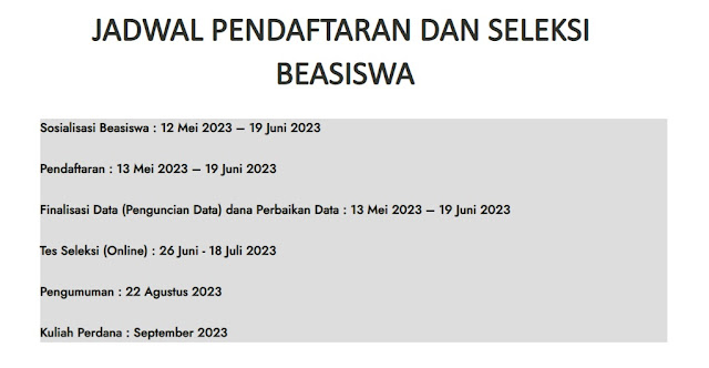 Beasiswa SDM Sawit Tahun 2023