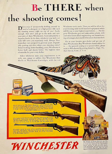 1930's Winchester Shotgun Rifle Ammo Ad