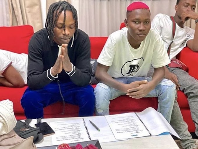 CONGRATS!! Zinoleesky Officially Signed With Naira Marley’s Label, Marlians Music (See Photo)