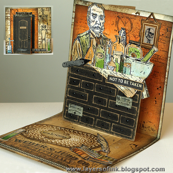 Scary Apothecary Pop-Up Card - Layers of ink