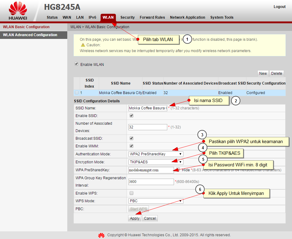 Cara Setting WiFi Modem Speedy / Indihome