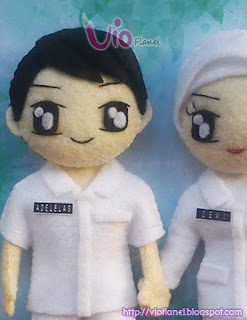 Boneka Flanel Perawat & Bidan