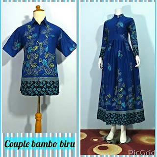 Model Baju Gamis Batik Wanita Muslimah