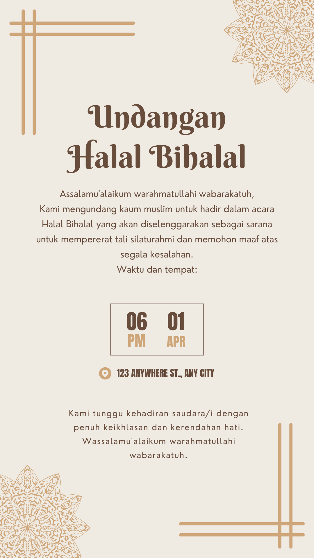 Undangan Halal Bi Halal