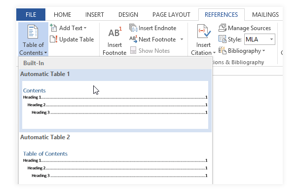 Cara untuk Membuat Table Of Content dalam Word