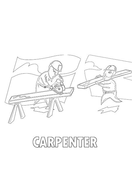 Carpenter coloring page
