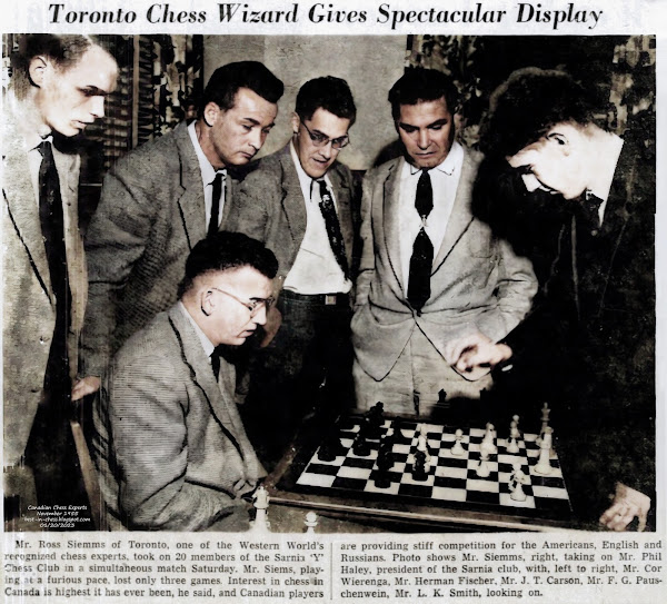 Toronto Chess Wizard Gives Spectacular Display
