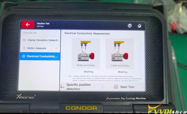 xhorse condor ii Electrical Conductivity test 3