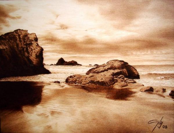 Coast Pyrography by Juan Carlos Gonzalez