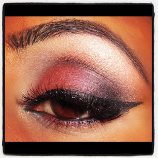 mac, cranberry, eyeshadow, carbon, paradisco, tutorial, blog, smokey, makeup, beauty