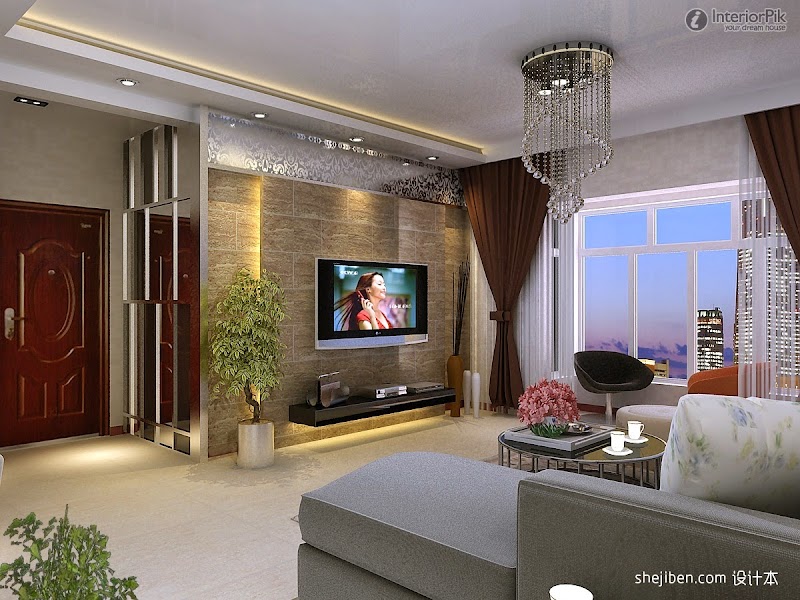53+ Living Room Design Ideas Tv On Wall, Popular Ideas!