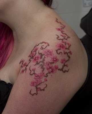 cherry blossom tattoo meaning. Cherry Blossom Tattoo
