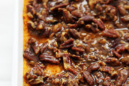 CANDIED PECAN SWEET POTATO CASSEROLE