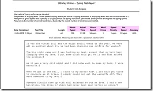 Typing Test Report