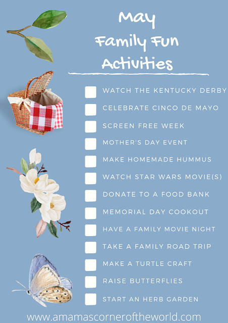 List of family fun activities for May