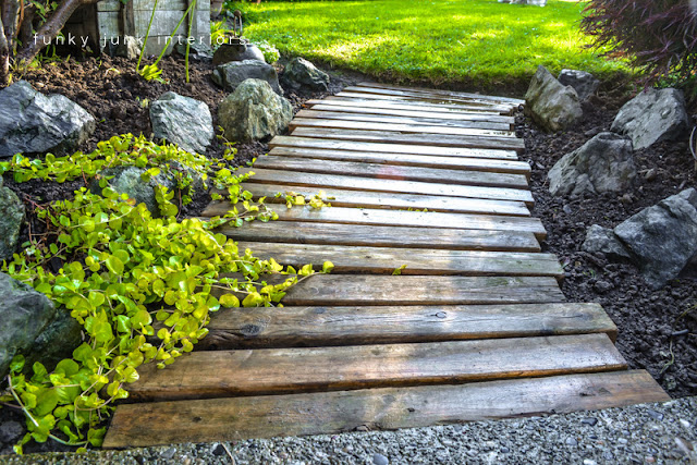 instructions to build a wood walkway