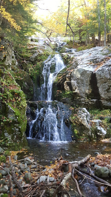 Cascades sur le sentier pédestre de retour du Great Range