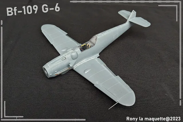 Maquette du Bf 109 G-6 d'Eduard au 1/48.