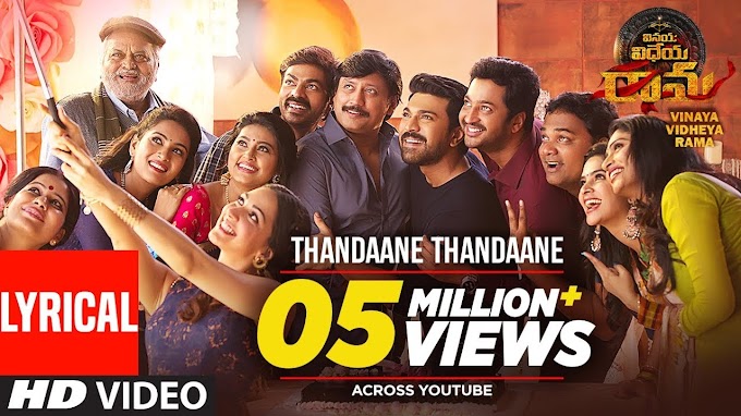 Thandaane Thandaane  Song Lyrics - Vinaya Vidheya Rama |Ram Charan |Kiara Advani