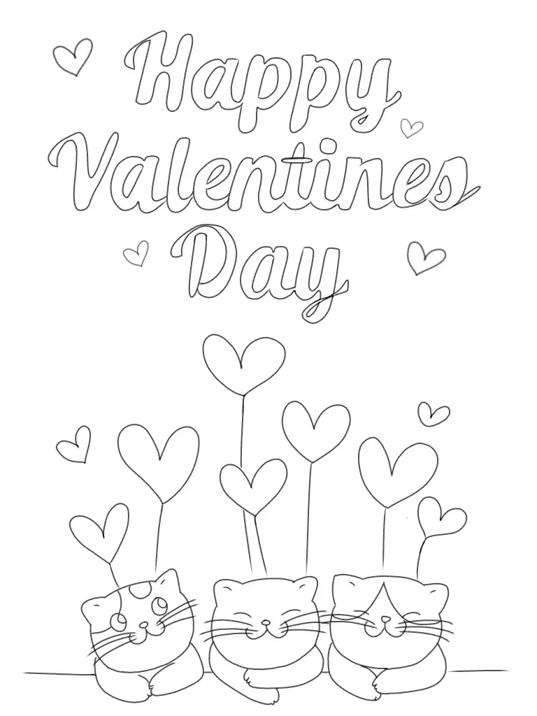 Happy Valentine's day drawing