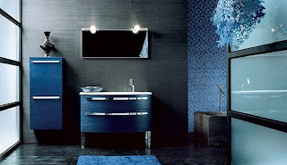 Baño color azul