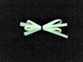 glow in the dark dog bow