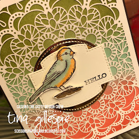 scissorspapercard, Stampin' Up!, CASEing The Catty, Free As A Bird, Bird Ballad Laser Cut Cards, Stitched So Sweetly Dies, Stampin' Blends