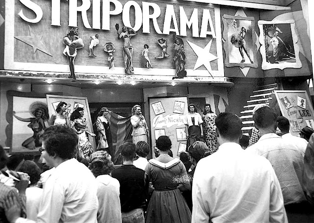 STRIPORAMA burlesque at the 1947 Canadian National Exhibition in Toronto, a photograph