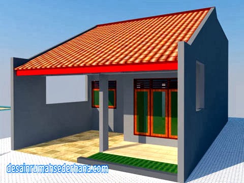 A3 Desain Rumah 1 Lantai untuk Renovasi KPR Type 21/60