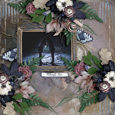 Layout created with the Digital Scrapbooking Collection Midnight Kiss by ButterflyDsign