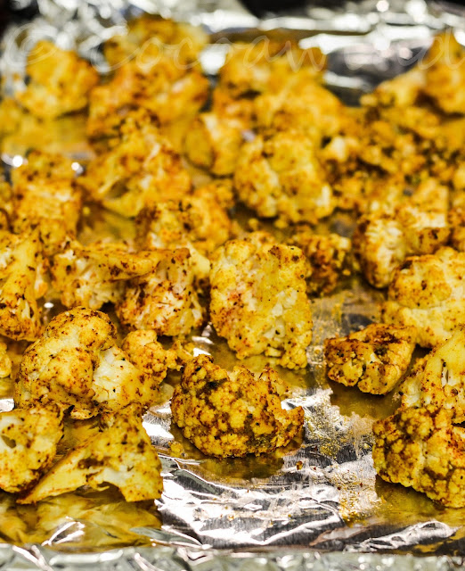 Super Bowl 50 and Super Easy Snacks - Roasted Cauliflower Florets