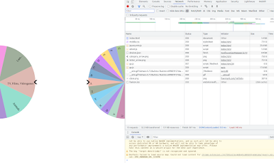 Chrome browser split into two panels. On the left is a pair of wheels. On the right is the inspector.