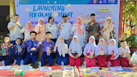 Camat Teluk Dalam Asahan Hadiri Launching Sekolah Sehat di SMP Negeri Satu Atap