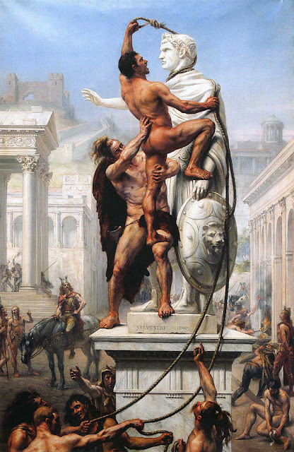Репрезентативное изображение разграбления Рима варварами