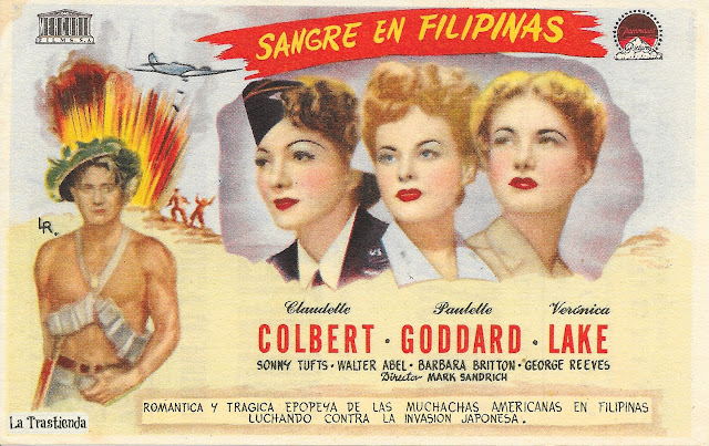 Programa de Cine - Sangre en Filipinas - Claudette Colbert - Paulette Goddard - Veronica Lake