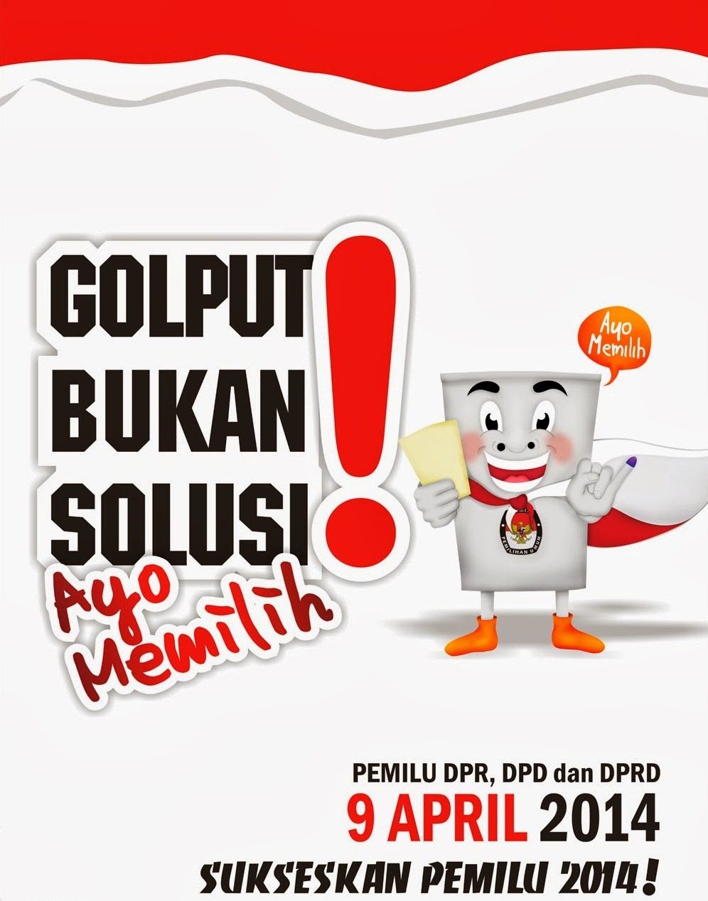 STOP !!! JANGAN GOLPUT  Drs. H. Abdurachman, M.Ap