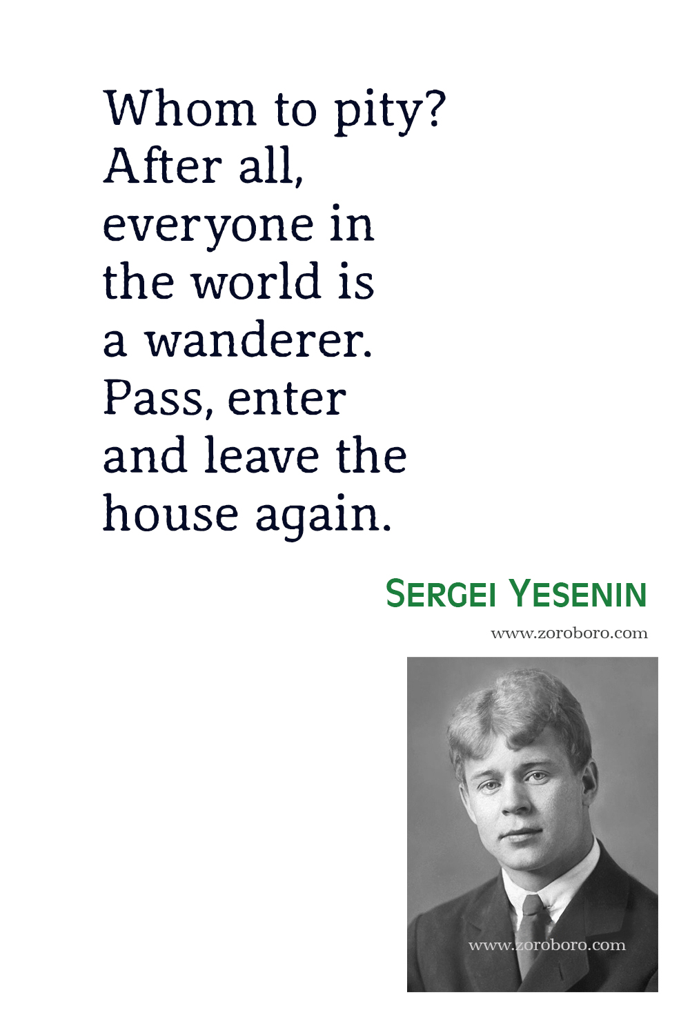 Sergei Yesenin Quotes, Sergei Yesenin Poems, Sergei Yesenin Poetry, Sergei Yesenin Life Poem, Love Poem, Heart Quotes, Sergei Yesenin Quotes.