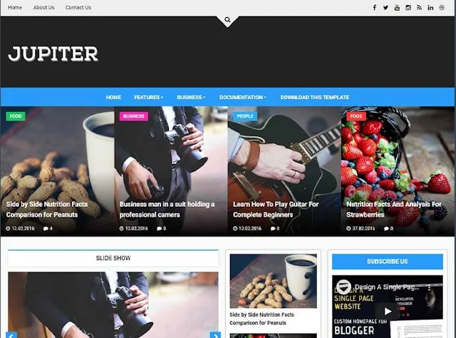 Jupiter: Blogger Haber Teması Ücretsiz İndir Blogger Temaları