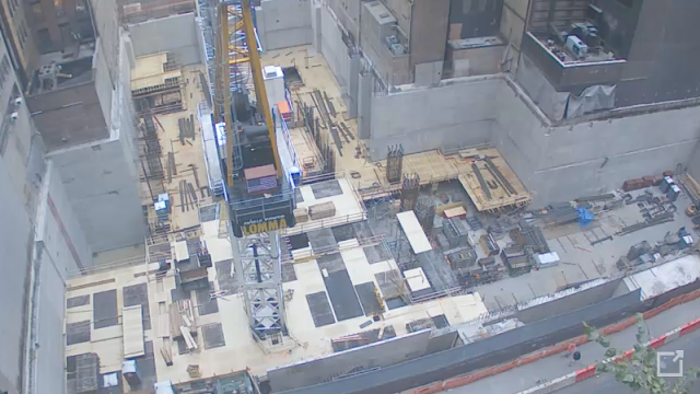 Photo of 432 Park Avenue construction as seen from 56th street 