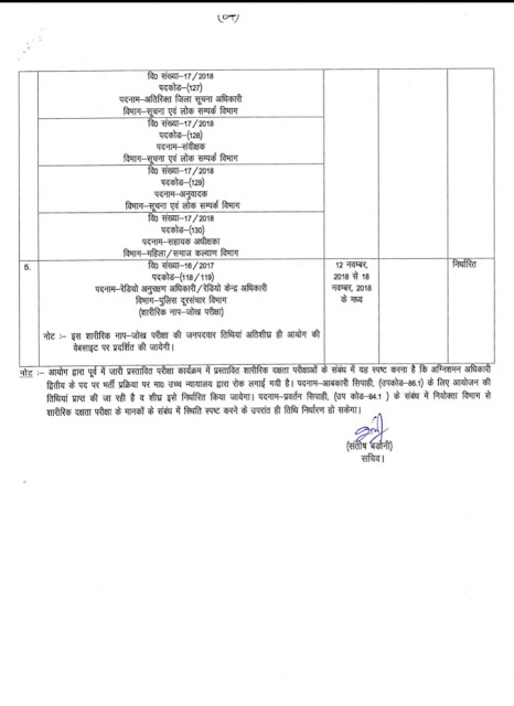 Exam Calender 2018 - UKSSSC Exam Date 2018