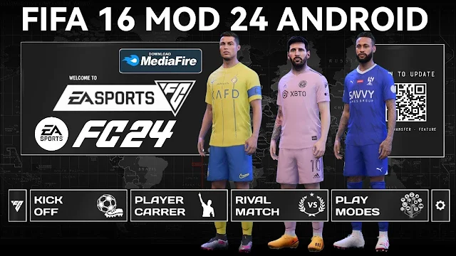 Download FC 24 MOBILE MOD FIFA 16 Apk OBB Data Offline