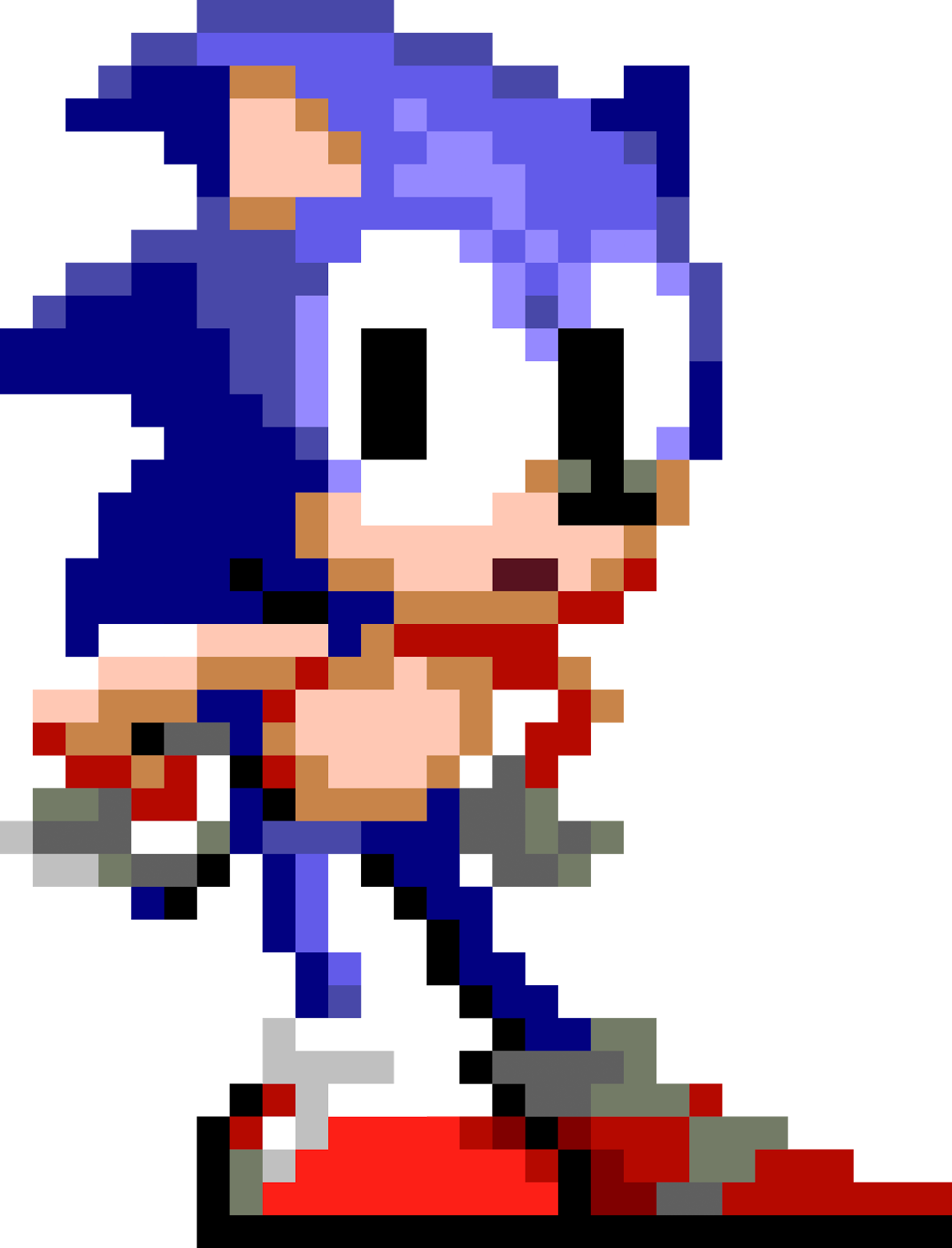 Sonic the Hedgehog Pixel Art Templates  Minecraft Pixel 