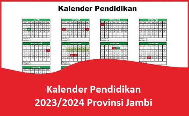 Kalender Pendidikan 2023/2024 Provinsi Jambi