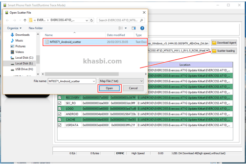 menambahkan file scatter evercoss s55