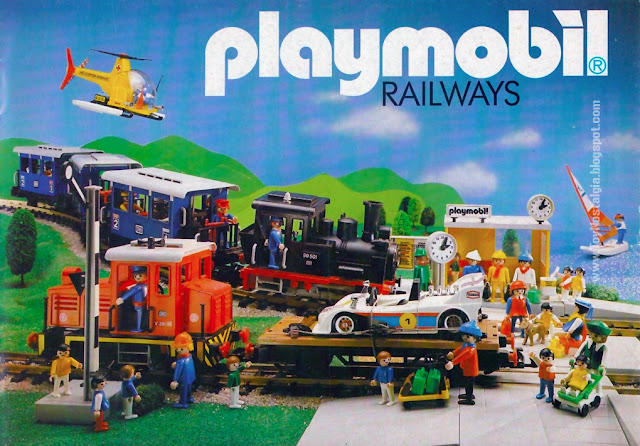 Catalogo Playmobil Railways USA 1985 Catalogue Katalog Catalog Brochure Leaflet